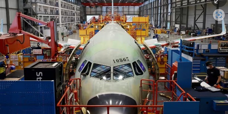 Airbus planea fabricar 820 aviones este año a pesar de los problemas de la cadena de suministro